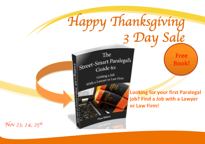 Free Giveaway and Spotlight: The Street-Smart Paralegal’s Guide to: Getting a Job With a Lawyer or Law Firm