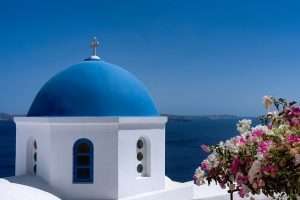 Santorini Greece Blue dome