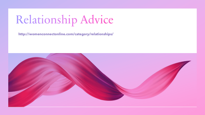 Relationship-advice Women Connect Online