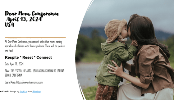 Dear Mom Conference April 13, 2024 USA