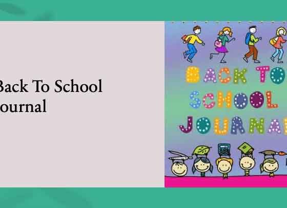 Back To School Journal For Kids